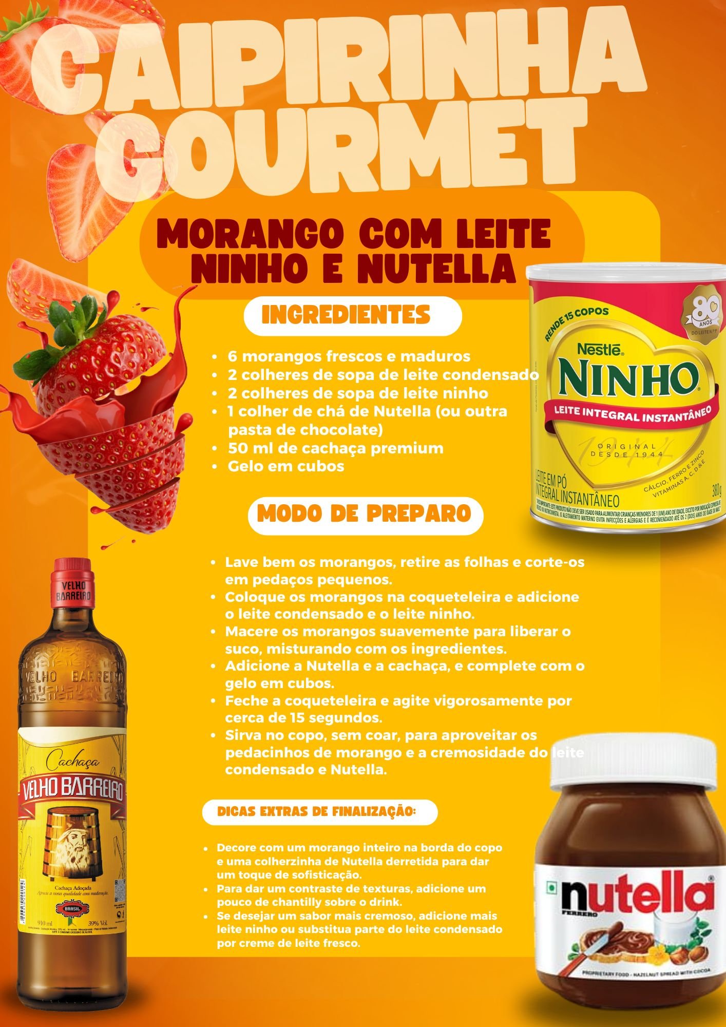 Cardápio Hamburgueria Moderno Laranja, Branco e Amarelo